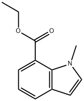 Ethyl 1-methyl-1H-indole-7-carboxylate Structural