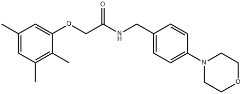 N-[4-(morpholin-4-yl)benzyl]-2-(2,3,5-trimethylphenoxy)acetamide Structural