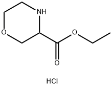 ETHYL MORPHOLINE-3-CARBOXYLATE HCL Structural