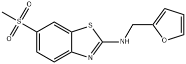 Furan-2-ylmethyl-(6-methanesulfonyl-benzothiazol-2-yl)-amine Structural
