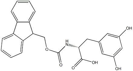 Fmoc-3,5-Dihydroxy-D-Phenylalanine Structural