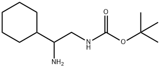 tert-butyl N-(2-amino-2-cyclohexylethyl)carbamate Structural