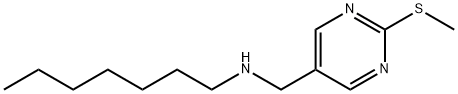 Heptyl-(2-methylsulfanyl-pyrimidin-5-ylmethyl)-amine Structural