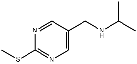 Isopropyl-(2-methylsulfanyl-pyrimidin-5-ylmethyl)-amine Structural