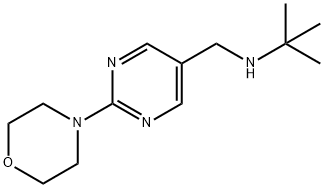 tert-Butyl-(2-morpholin-4-yl-pyrimidin-5-ylmethyl)-amine Structural