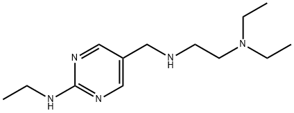 N,N-Diethyl-N-(2-ethylamino-pyrimidin-5-ylmethyl)-ethane-1,2-diamine Structural