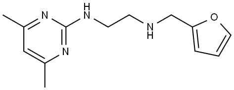 N-(4,6-Dimethyl-pyrimidin-2-yl)-N-furan-2-ylmethyl-ethane-1,2-diamine Structural