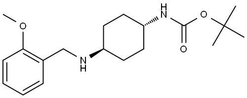 tert-Butyl (1R*,4R*)-4-(2-methoxybenzylamino)cyclohexylcarbamate Structural