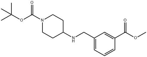 tert-Butyl 4-[3-(methoxycarbonyl)benzylamino]piperidine-1-carboxylate Structural