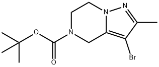 tert-butyl 3-bromo-6,7-dihydro-2-methylpyrazolo[1,5-a]pyrazine-5(4H)-carboxylate