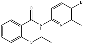 N-(5-bromo-6-methyl-2-pyridinyl)-2-ethoxybenzamide Structural
