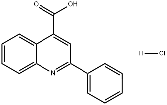 4-Quinolinecarboxylic acid, 2-phenyl-, hydrochloride (1:1) Structural
