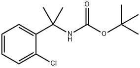 tert-Butyl N-[2-(2-chlorophenyl)propan-2-yl]carbamate Structural