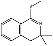 Isoquinoline, 3,4-dihydro-3,3-dimethyl-1-(methylthio)- Structural