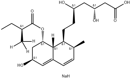sodium:(3R,5R)-7-[(1S,2S,6S,8S,8aR)-6-hydroxy-2-methyl-8-[(2S)-2-(trideuteriomethyl)butanoyl]oxy-1,2,6,7,8,8a-hexahydronaphthalen-1-yl]-3,5-dihydroxyheptanoate Structural