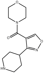 Morpholin-4-yl-(3-piperidin-4-yl-isoxazol-4-yl)-methanone Structural