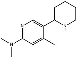 Dimethyl-(4-methyl-1,2,3,4,5,6-hexahydro-[2,3]bipyridinyl-6-yl)-amine Structural