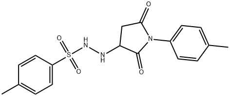 N-[2,5-dioxo-1-(p-tolyl)pyrrolidin-3-yl]-4-methyl-benzenesulfonohydrazide Structural