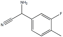 Amino-(3-fluoro-4-methyl-phenyl)-acetonitrile Structural