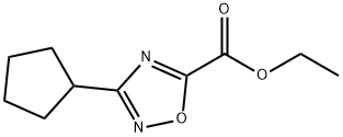 Ethyl 3-cyclopentyl-1,2,4-oxadiazole-5-carboxylate Structural