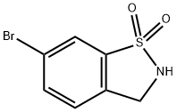 1,2-Benzisothiazole, 6-Bromo-2,3-Dihydro-, 1,1-Dioxide Structural