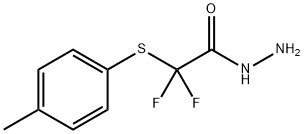 Difluoro-p-tolylsulfanyl-acetic acid hydrazide Structural