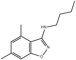 Butyl-(4,6-dimethyl-benzo[d]isoxazol-3-yl)-amine Structural