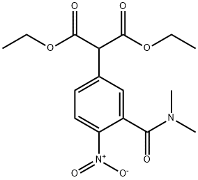 diethyl 2-(3-(dimethylcarbamoyl)-4-nitrophenyl)malonate Structural