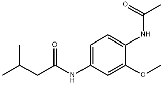 N-[4-(acetylamino)-3-methoxyphenyl]-3-methylbutanamide Structural