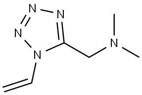 Dimethyl-(1-vinyl-1H-tetrazol-5-ylmethyl)-amine Structural