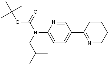 Isobutyl-(3,4,5,6-tetrahydro-[2,3]bipyridinyl-6-yl)-carbamic acid tert-butyl ester Structural