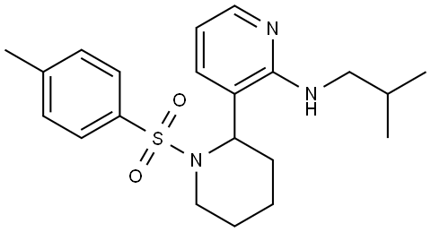 Isobutyl-[1-(toluene-4-sulfonyl)-1,2,3,4,5,6-hexahydro-[2,3]bipyridinyl-2-yl]-amine Structural