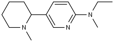 Ethyl-methyl-(1-methyl-1,2,3,4,5,6-hexahydro-[2,3]bipyridinyl-6-yl)-amine Structural