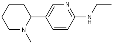Ethyl-(1-methyl-1,2,3,4,5,6-hexahydro-[2,3]bipyridinyl-6-yl)-amine Structural