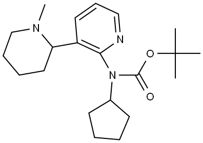 Cyclopentyl-(1-methyl-1,2,3,4,5,6-hexahydro-[2,3]bipyridinyl-2-yl)-carbamic acid tert-butyl ester Structural