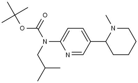 Isobutyl-(1-methyl-1,2,3,4,5,6-hexahydro-[2,3]bipyridinyl-6-yl)-carbamic acid tert-butyl ester Structural