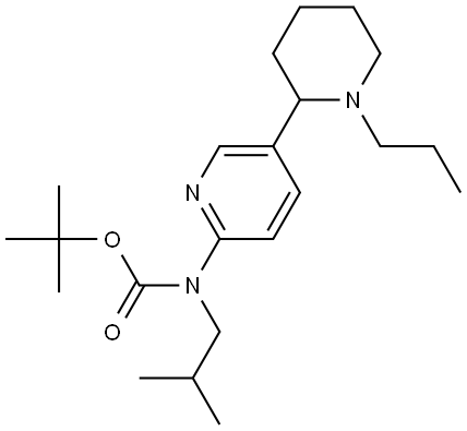 Isobutyl-(1-propyl-1,2,3,4,5,6-hexahydro-[2,3]bipyridinyl-6-yl)-carbamic acid tert-butyl ester Structural