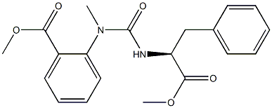 methyl 2-[[(1S)-1-benzyl-2-methoxy-2-oxo-ethyl]carbamoyl-methyl-amino]benzoate Structural