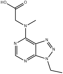 N-(3-ethyl-3H-[1,2,3]triazolo[4,5-d]pyrimidin-7-yl)-N-methylglycine Structural