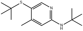 tert-Butyl-(5-tert-butylsulfanyl-4-methyl-pyridin-2-yl)-amine Structural