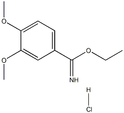 Benzenecarboximidic acid, 3,4-dimethoxy-, ethyl ester, hydrochloride Structural