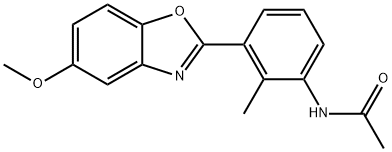 N-[3-(5-methoxy-1,3-benzoxazol-2-yl)-2-methylphenyl]acetamide Structural
