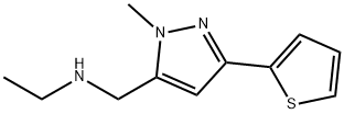 Ethyl-(2-methyl-5-thiophen-2-yl-2H-pyrazol-3-ylmethyl)-amine Structural