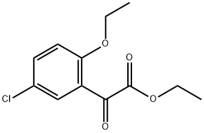 Ethyl 3-chloro-6-ethoxybenzoylformate Structural