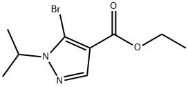 ETHYL 5-BROMO-1-ISOPROPYL-1H-PYRAZOLE-4-CARBOXYLATE Structural
