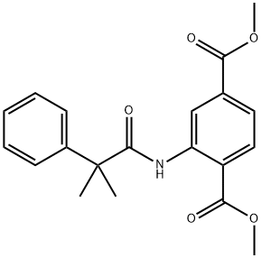 dimethyl 2-[(2-methyl-2-phenylpropanoyl)amino]terephthalate Structural