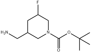 TERT-BUTYL 3-(AMINOMETHYL)-5-FLUOROPIPERIDINE-1-CARBOXYLATE Structural