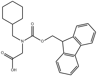 N-Fmoc-N-(cyclohexylmethyl)-glycine Structural