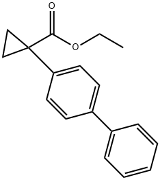 ETHYL 1-([1,1-BIPHENYL]-4-YL)CYCLOPROPANECARBOXYLATE Structural