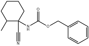benzyl N-(1-cyano-2-methylcyclohexyl)carbamate Structural